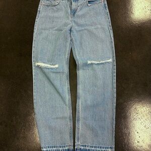 Levi’s pro straight raw hem